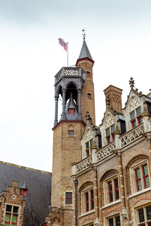 Free Explore the medieval architecture of Gruuthuse Museum in Bruges, Belgium. Stock Photo