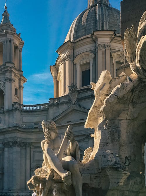 Darmowe zdjęcie z galerii z architektura, fontana dei fiumi, fontanna