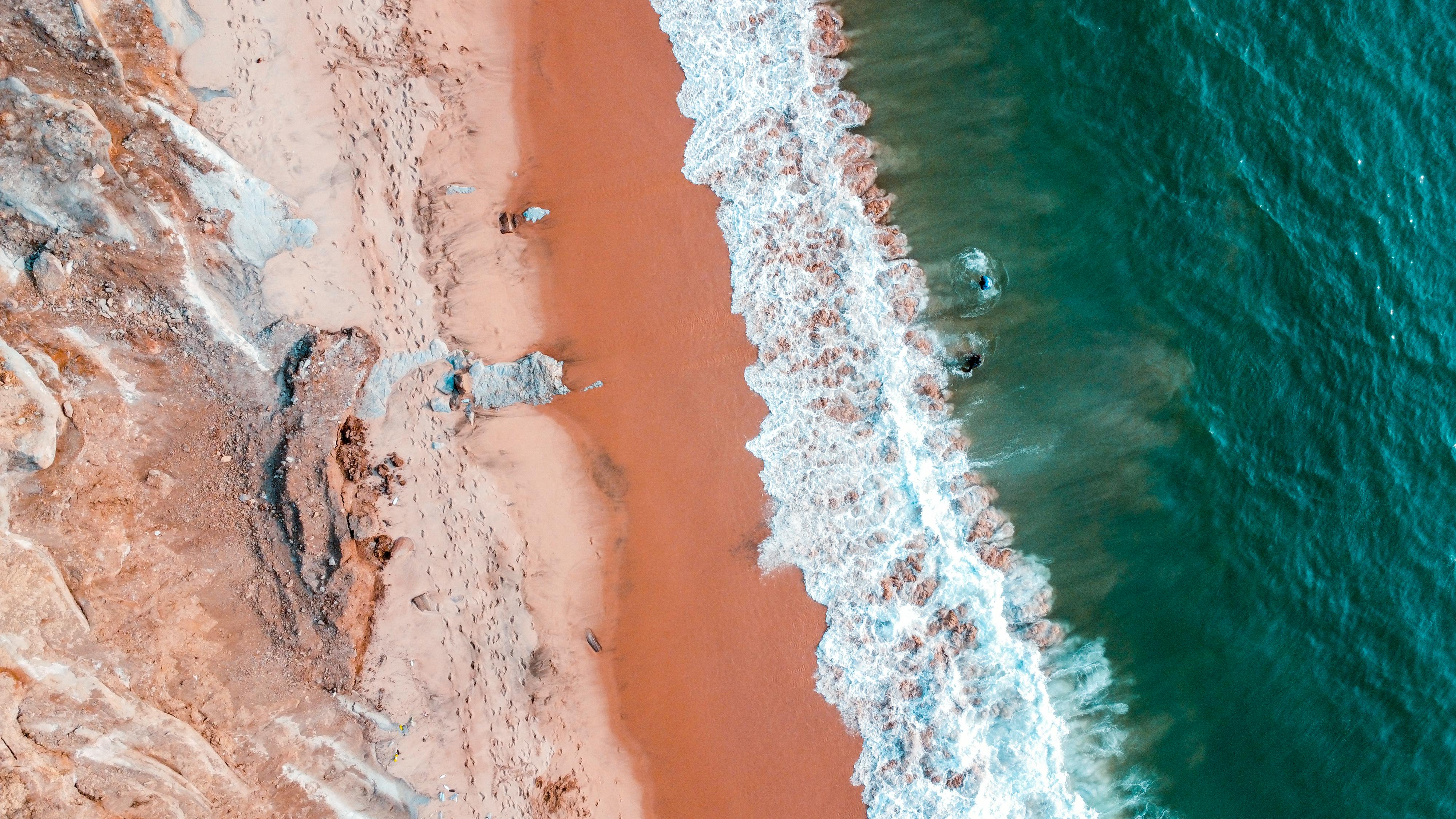 Top-view Photography of Sea · Free Stock Photo