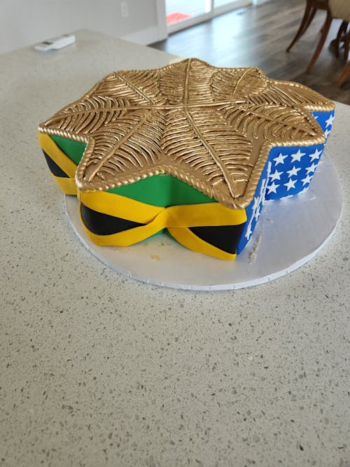 Decorated Cake - JA Flag