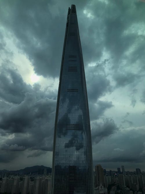 Fotobanka s bezplatnými fotkami na tému architektonický dizajn, Kórea – juh, lotte svetová veža