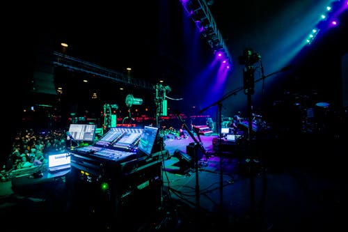 Illuminated Stage on a Concert