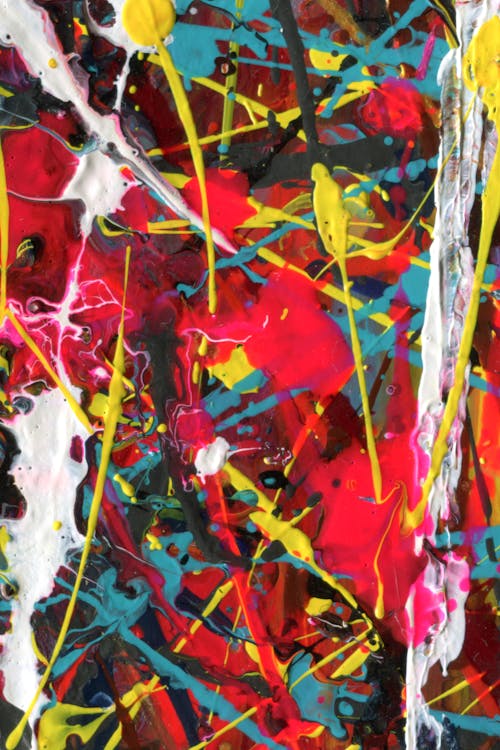 Photo of a Colorful Abstract Painting