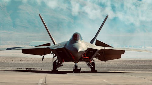 Gratis stockfoto met F-22, landingsbaan, leger