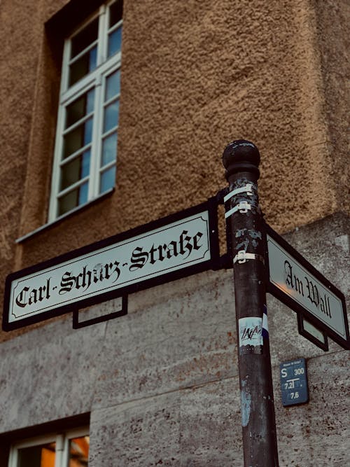 Street Sign outside a Building