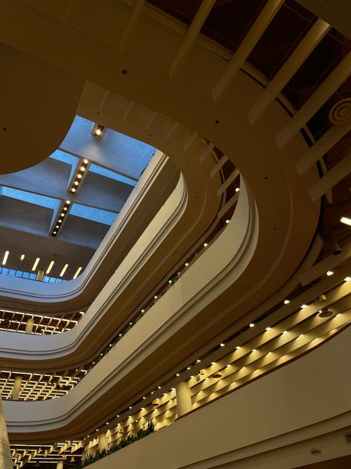 Free Stunning interior view of Toronto Reference Library showcasing architectural design. Stock Photo