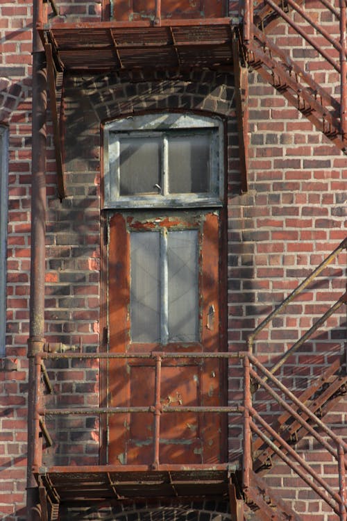Free stock photo of architecture, door, fire escape Stock Photo