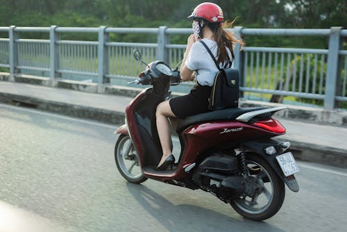 Free stock photo of going home, motor scooter