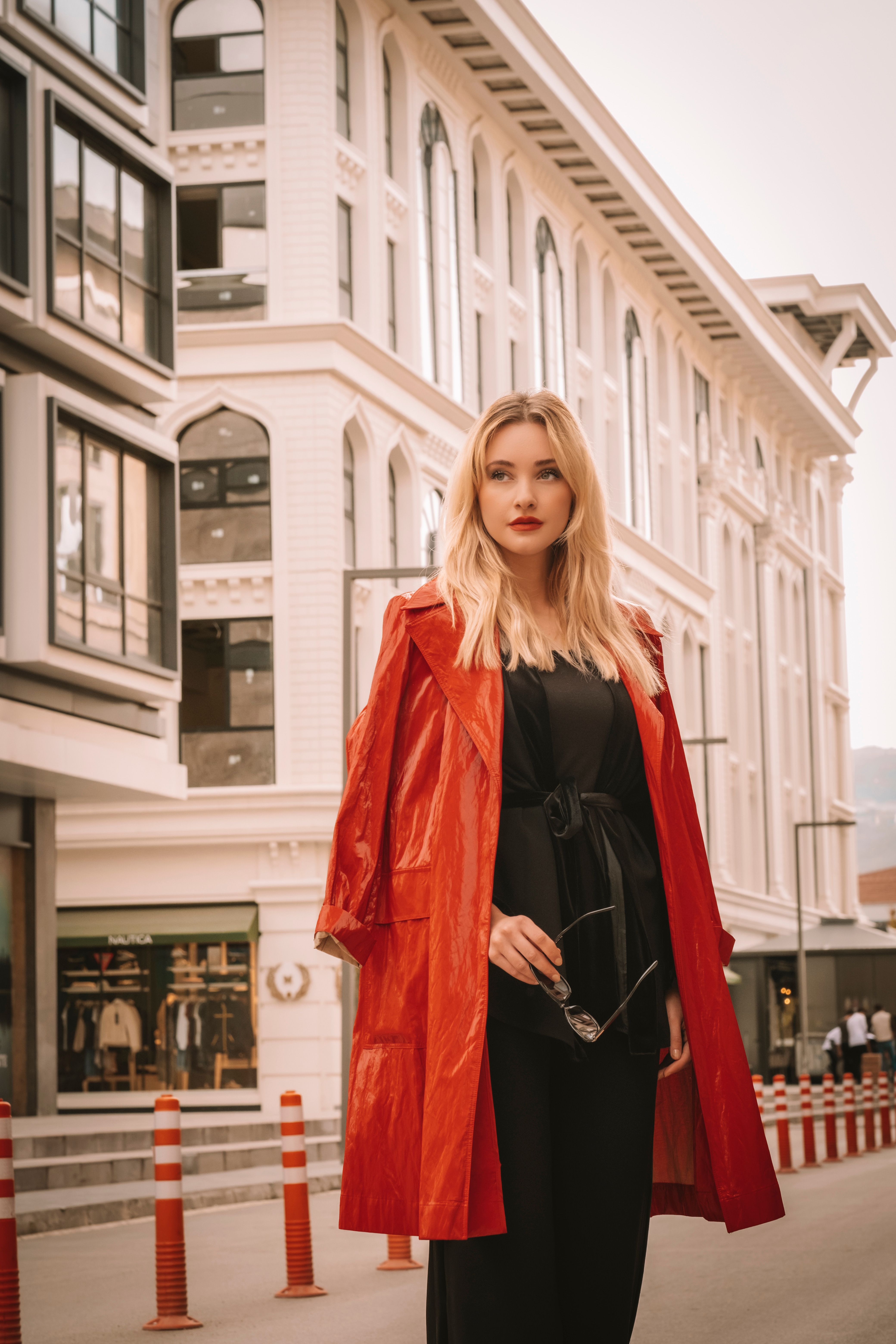 A Woman in Red Coat · Free Stock Photo