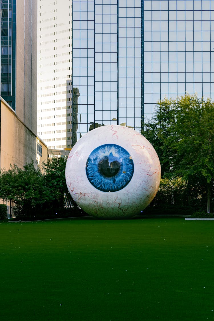 Large Eye Decoration In A Park