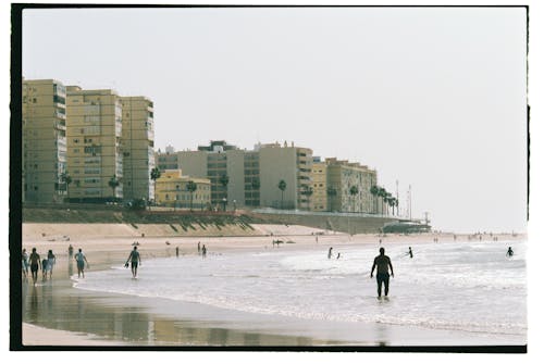 Fotos de stock gratuitas de amantes de la playa, edificios, frente al mar