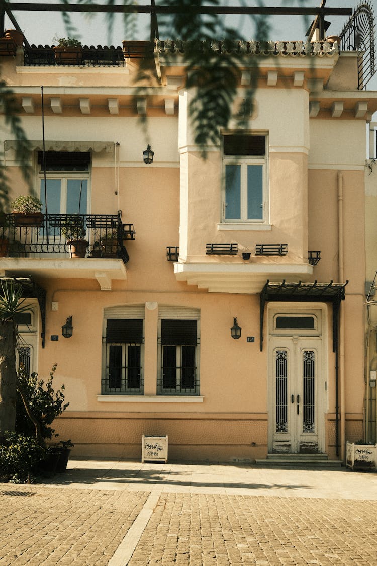 Traditional Town Building Entrance