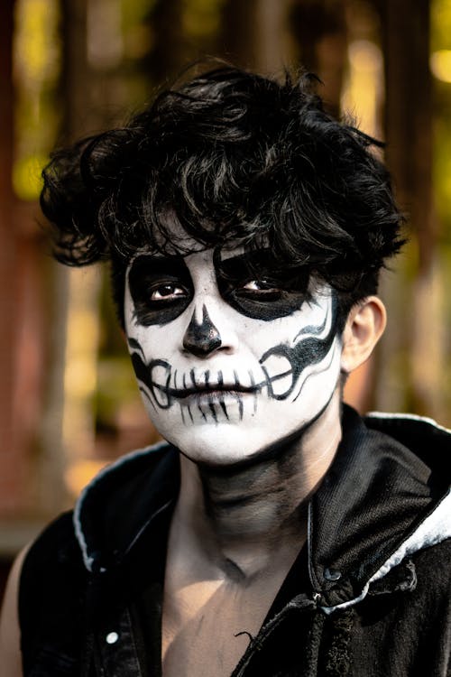 Boy with Skull Makeup