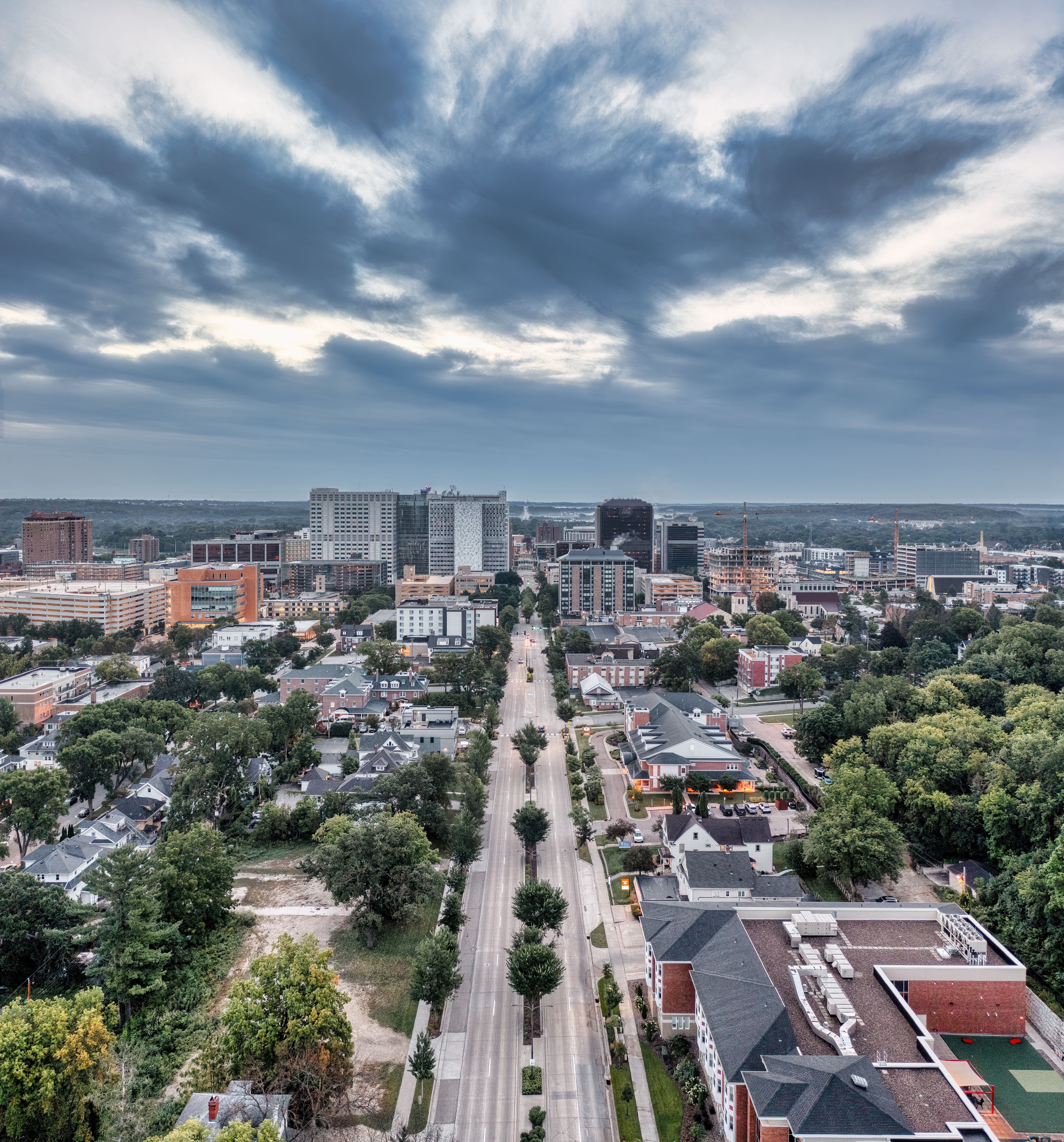 Aerial Photography of Trees and Buildings · Free Stock Photo