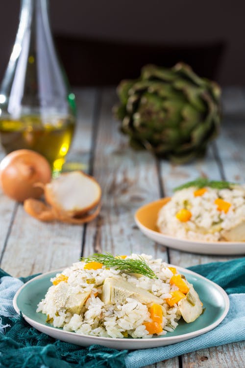 Selective Focus of Rice Meal