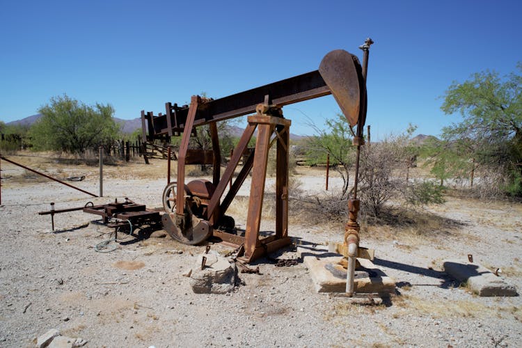 Rusty Abandoned Mining Machine