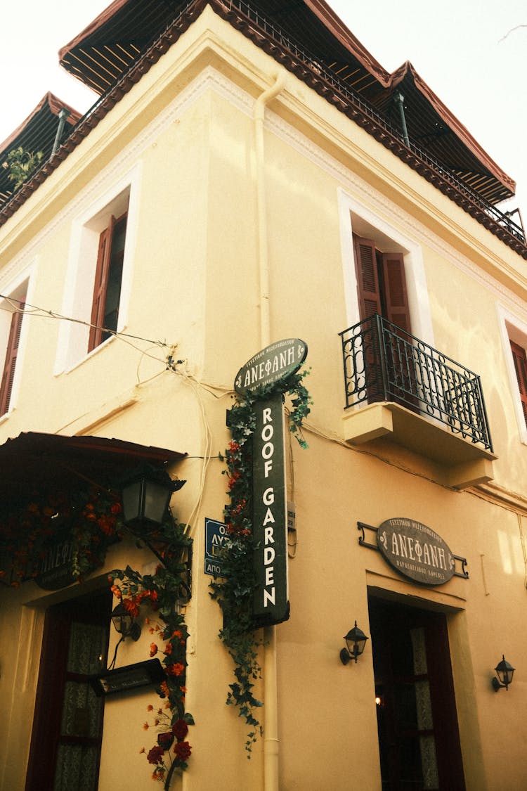 Traditional Old Building With Balconies