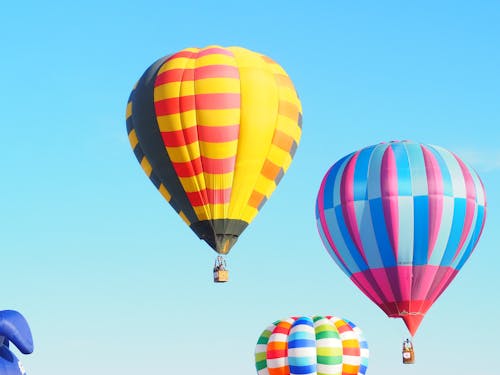 Foto d'estoc gratuïta de aeronau, cel blau, colorit