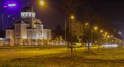 Free stock photo of car lights, street lights Stock Photo