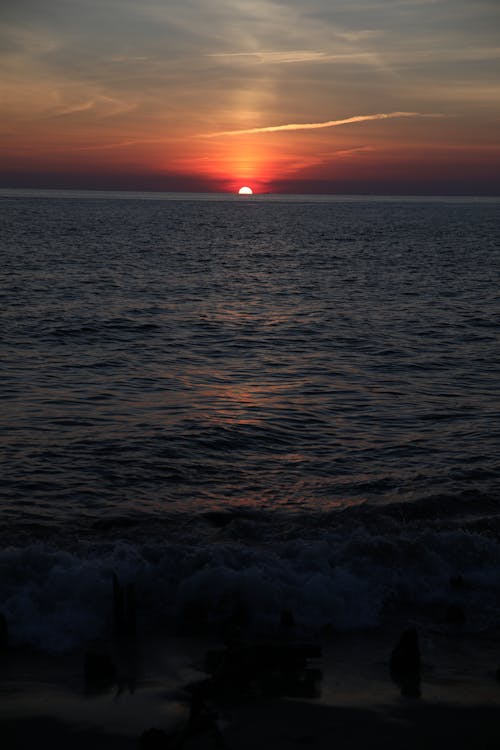 Foto profissional grátis de cape may, oceano atlântico, por do sol da praia