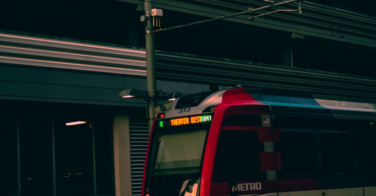 Red Tram in the City · Free Stock Photo