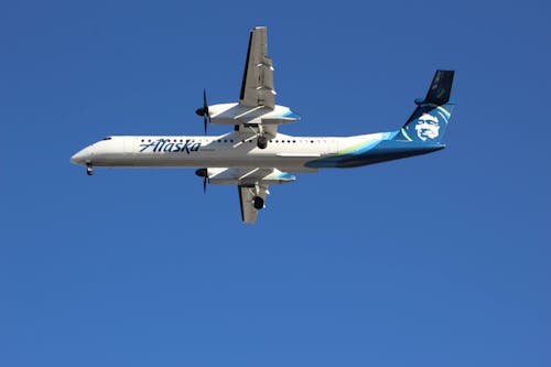 Ingyenes stockfotó alacsony szögű felvétel, alaszkai légitársaságok, levegő témában