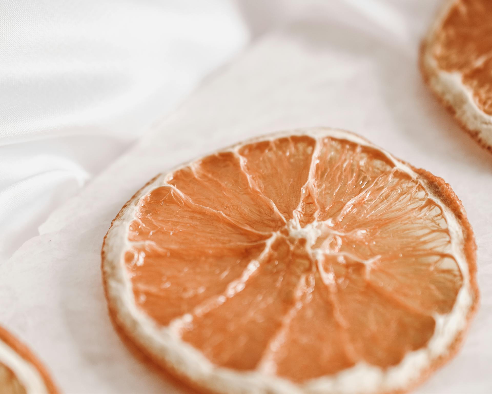 Close-Up Photo of a Slice of Dried Orange