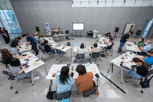 Student in Hi-Tech Classroom