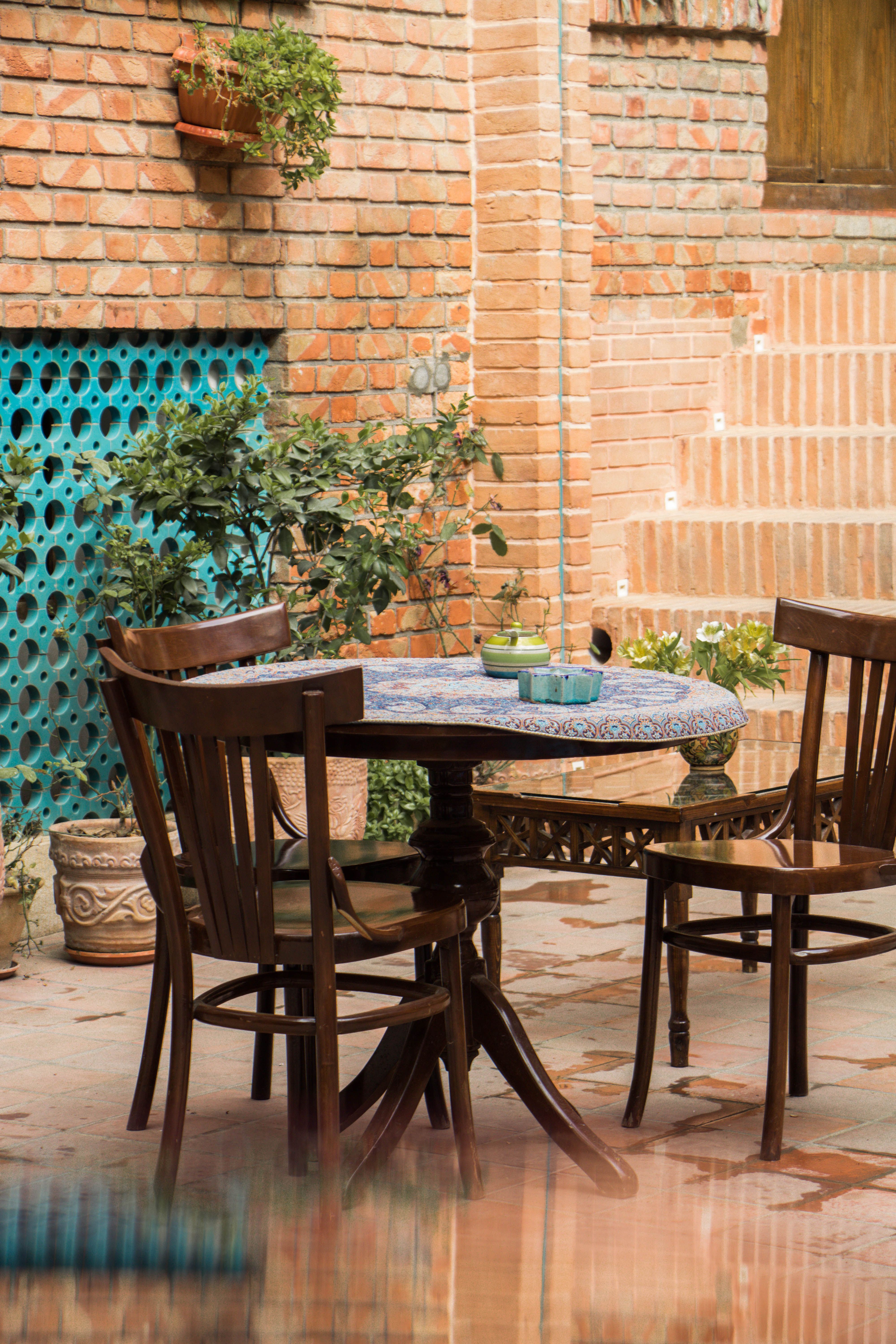 Outdoor Wooden Garden Furniture · Free Stock Photo