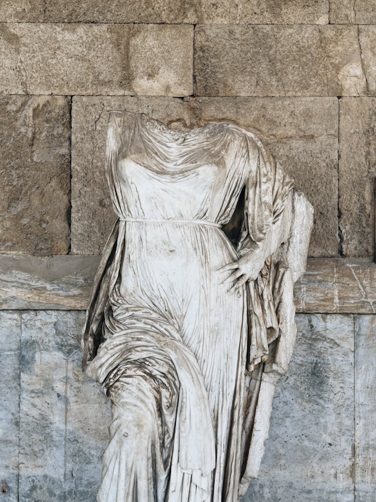 Statue Of Woman In Robes