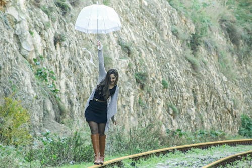 Free stock photo of balance, cute lady, fall