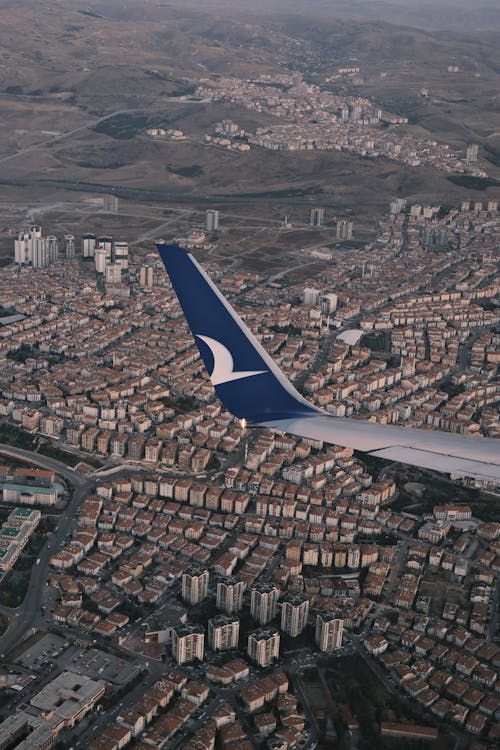 Foto d'estoc gratuïta de ala, avió, fotografia aèria