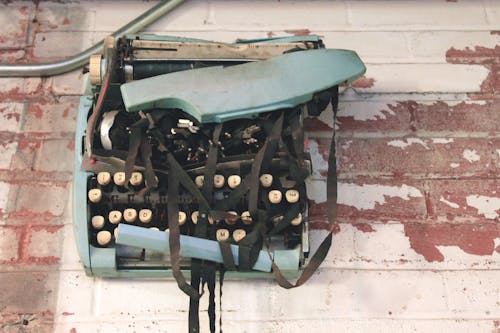 Old and broken  type writer