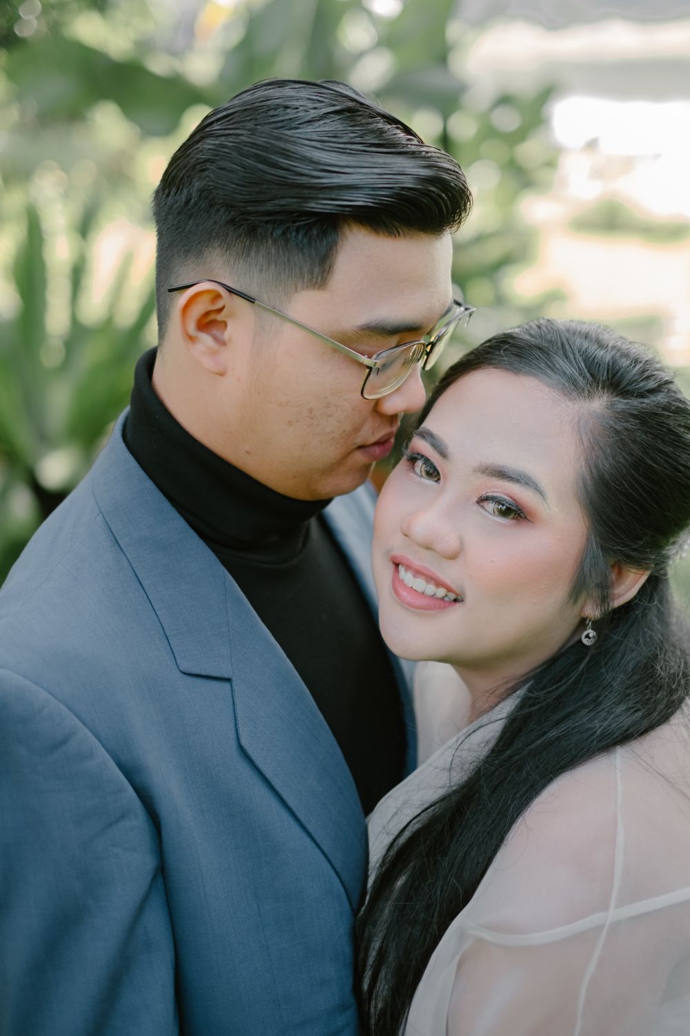 A Man Wearing Gray Suit in Front of a Woman Wearing White Dress · Free ...