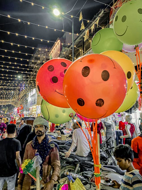 Free stock photo of air balloons, ballons, ballonseller