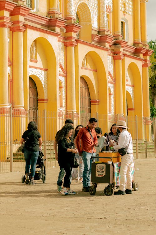 People Buying Ice Cream on the Street