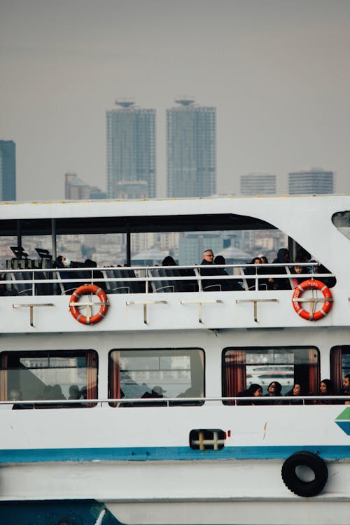 Cruise Ship and City in the Distance 