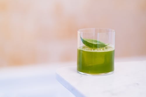 Cocktail in Glass on Table