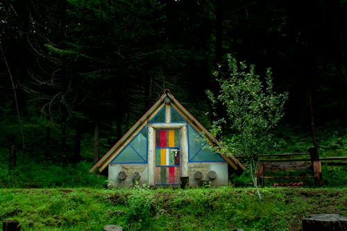 Бесплатное стоковое фото с деревенский, деревья, деревянный домик