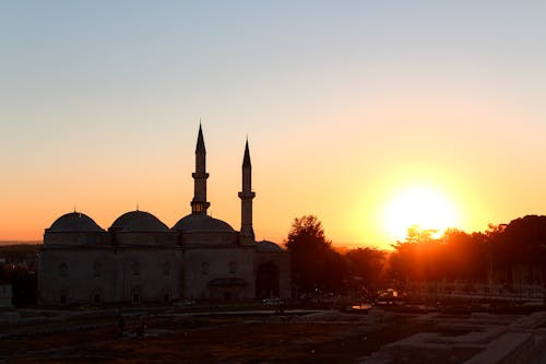 모스크, 아름다운 석양, 이슬람의 무료 스톡 사진