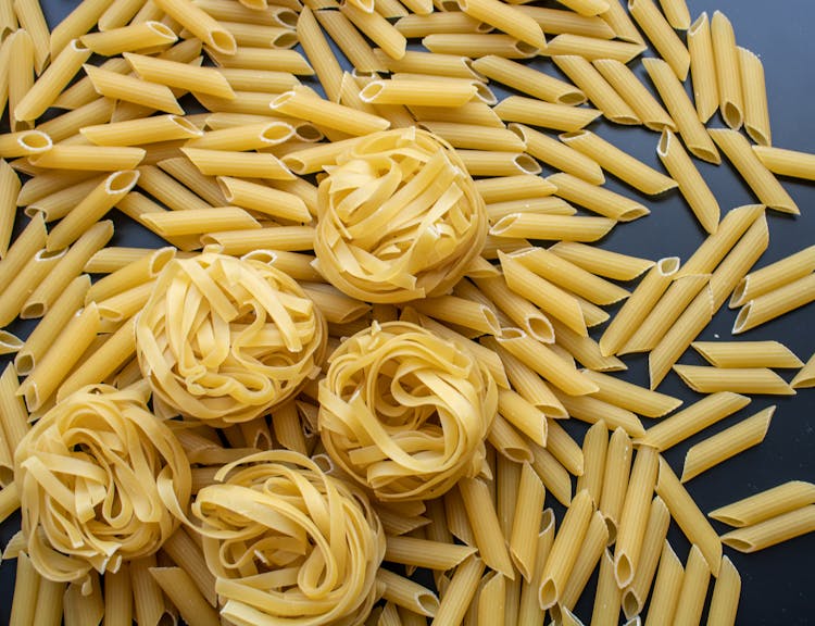 A Penne And Tagliatelle Pasta