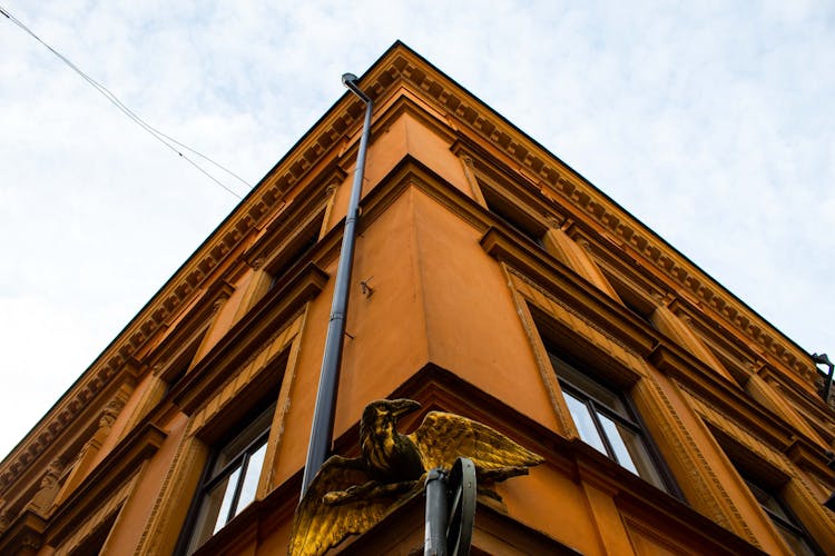 Corner Of A Brown Building
