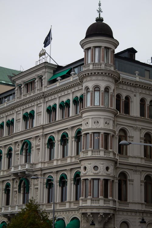 Facade of the Bolinder Palace in Stockholm, Sweden