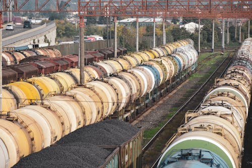 Freight Trains at Railway Station