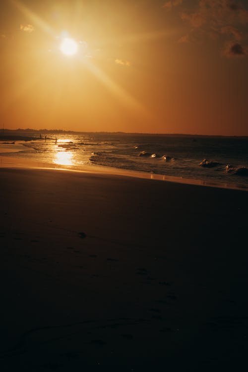Kostnadsfri bild av gyllene timmen, hav, havsstrand