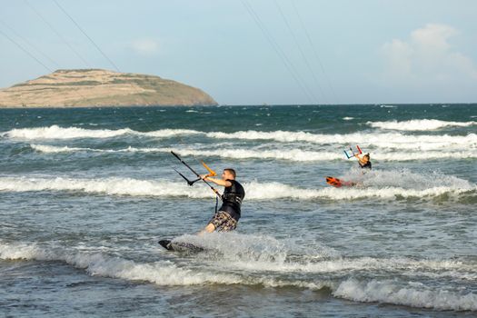 Prasonisi kite-surf beach day — Rhodes