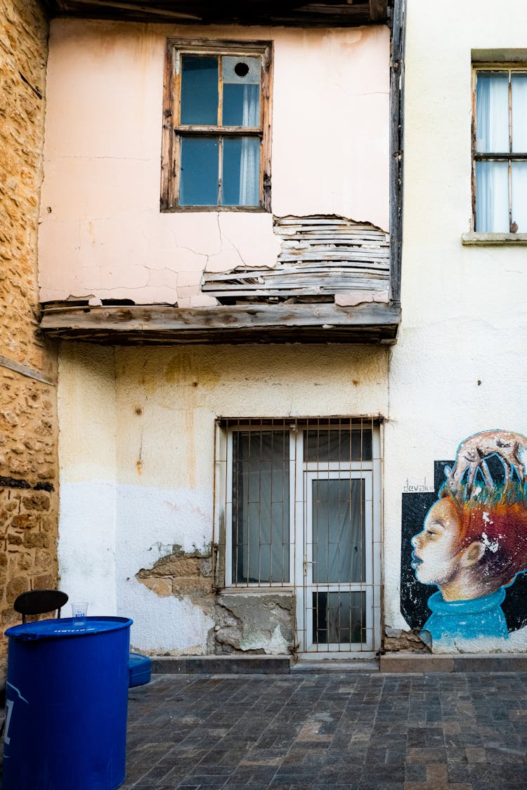 Graffiti On Devastated Building