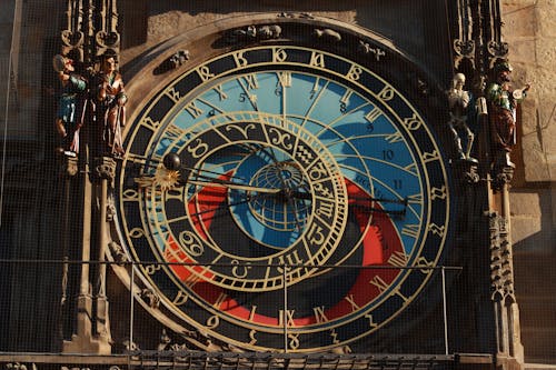 Historic Astronomical Clock in Prague Old Town