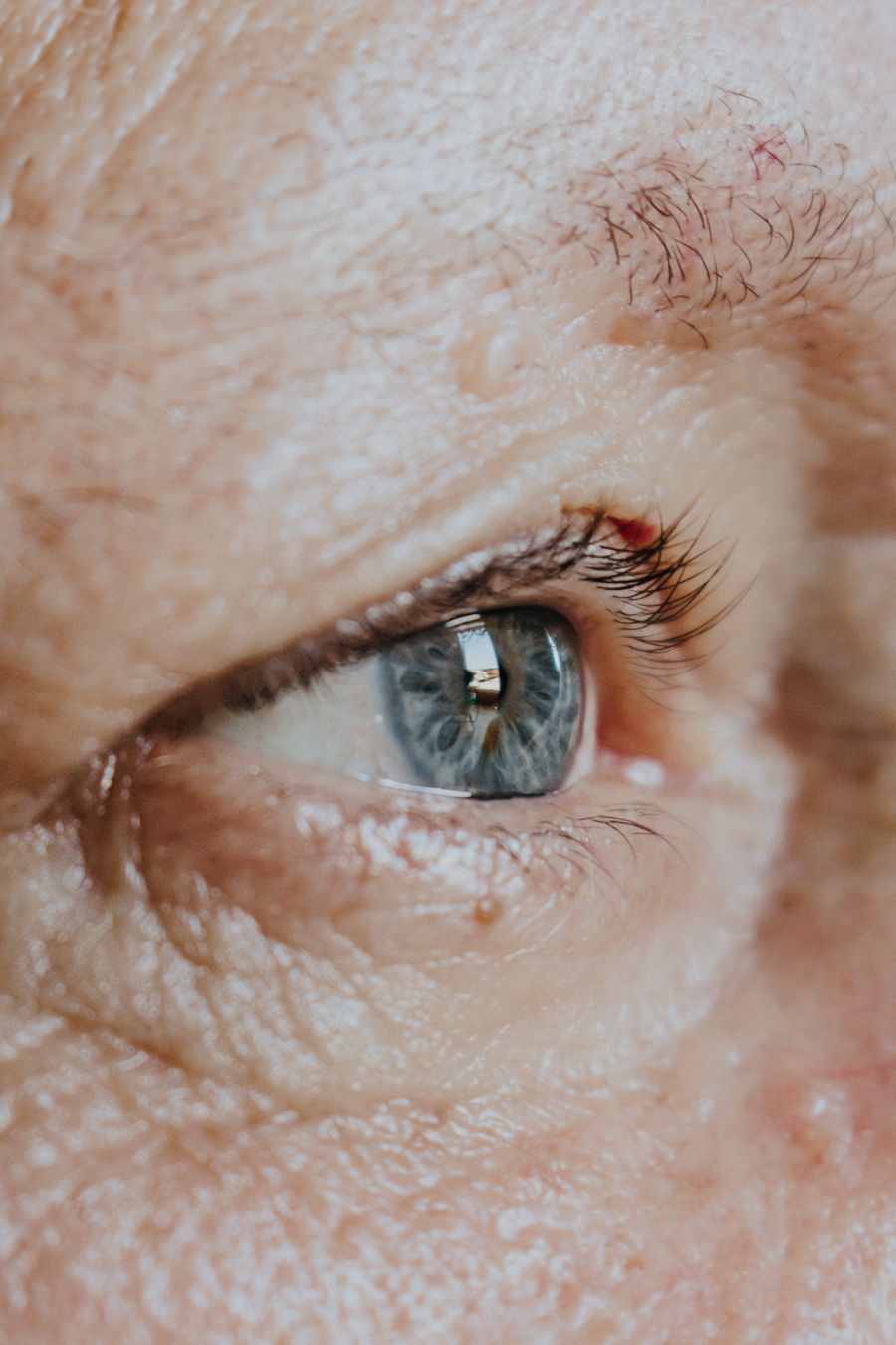 Optometrist with patient