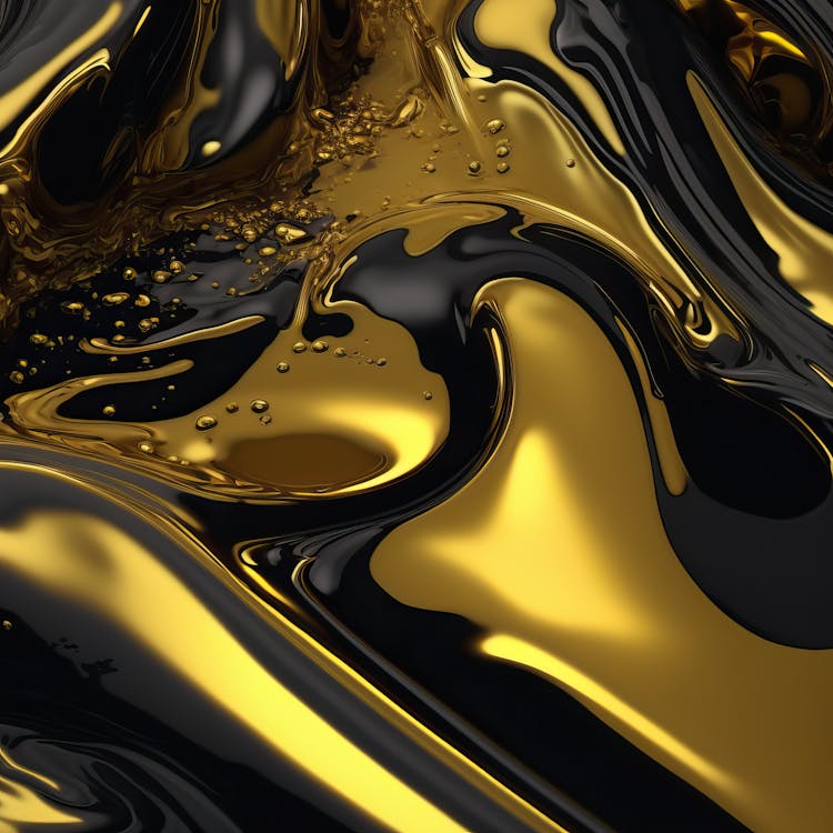 Black And Gold Paint